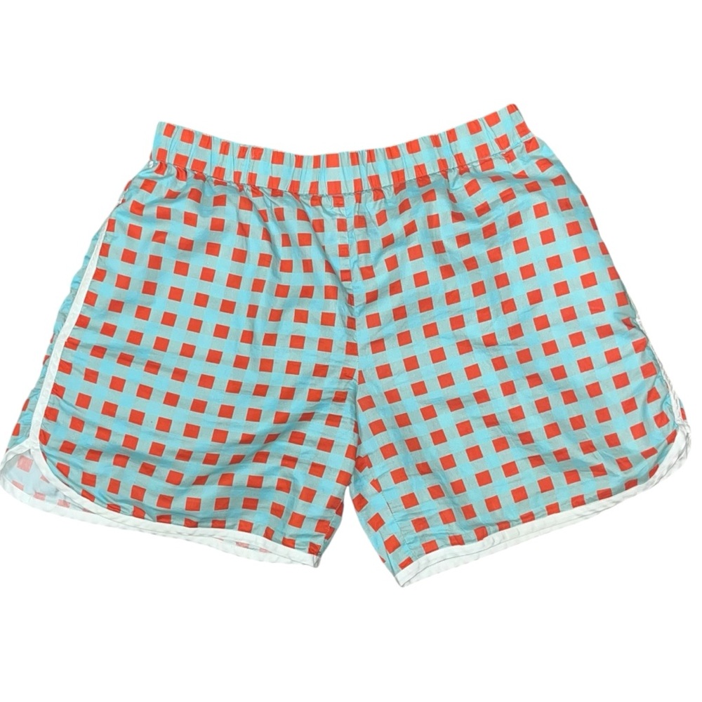 The Kit 5.5 Inseam Gingham Plaid Elastic Waist Shorts